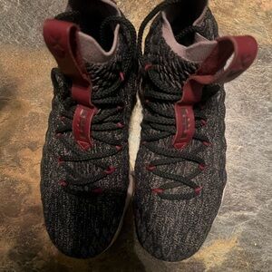 Men's Athletic Shoes - Black and Red